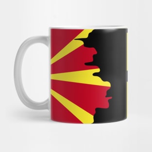 Prilep City with North Macedonia Flag Design Mug